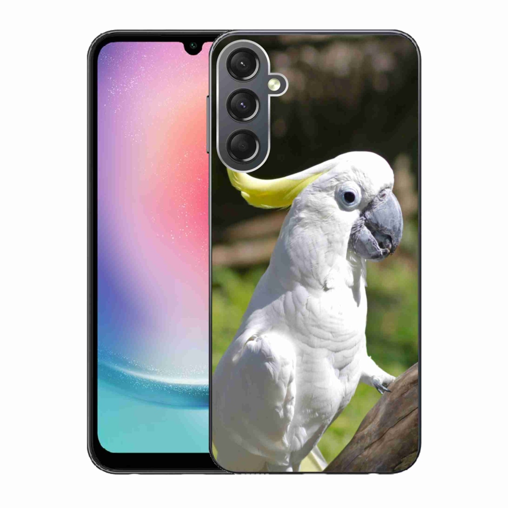 Gélový kryt mmCase na Samsung Galaxy A24 - papagáj kakadu 2