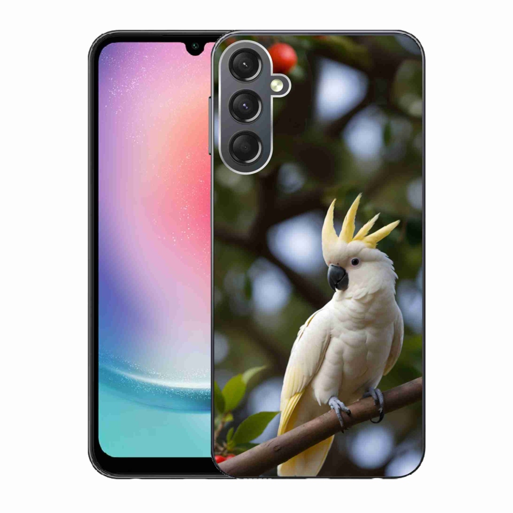 Gélový kryt mmCase na Samsung Galaxy A24 - papagáj kakadu 3