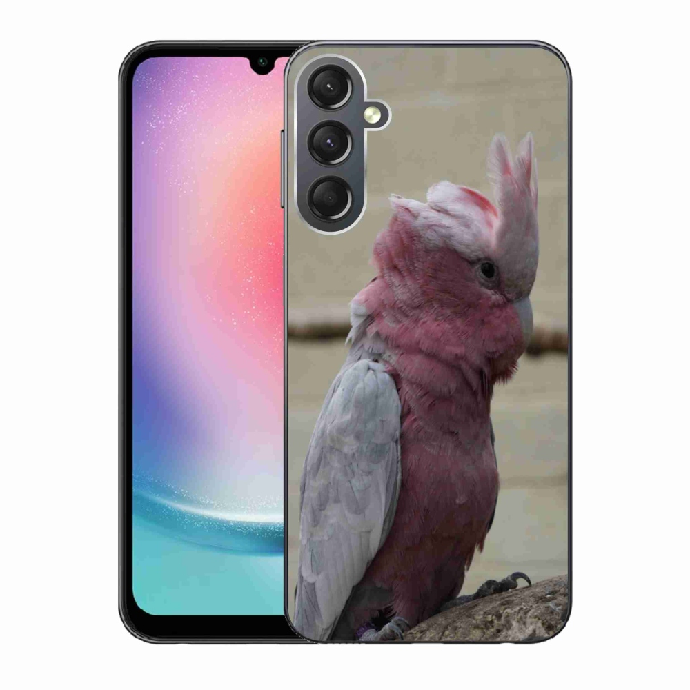 Gélový kryt mmCase na Samsung Galaxy A24 - papagáj kakadu ružový