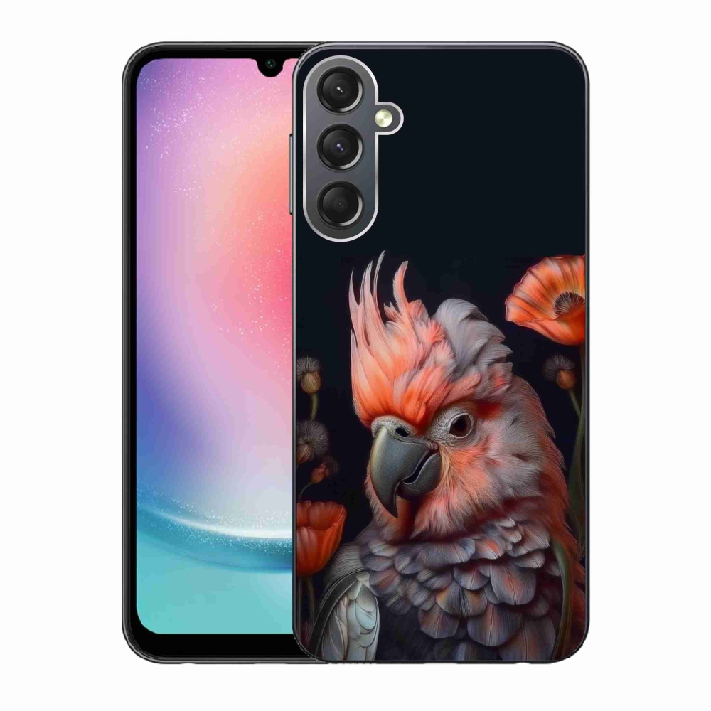 Gélový kryt mmCase na Samsung Galaxy A24 - papagáj kakadu vo farbách