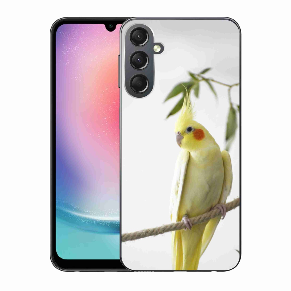 Gélový kryt mmCase na Samsung Galaxy A24 - papagáj korela chocholatá