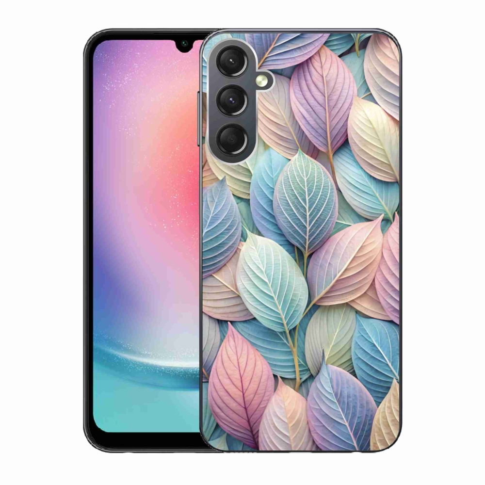 Gélový kryt mmCase na Samsung Galaxy A24 - pastelové listy