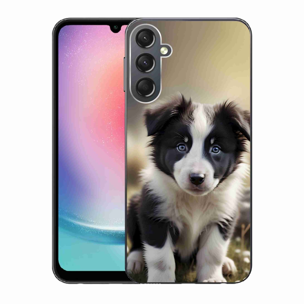 Gélový kryt mmCase na Samsung Galaxy A24 - roztomilá border kólia