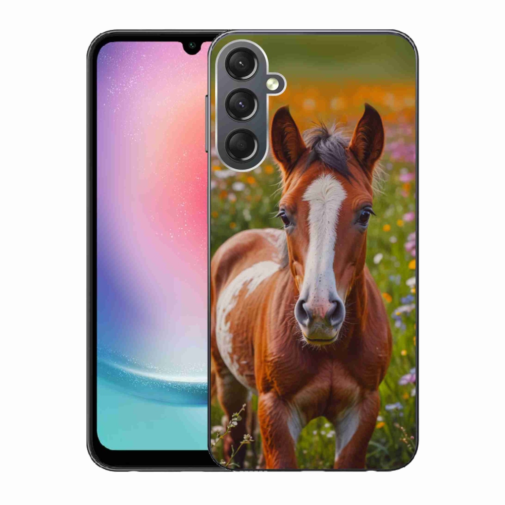 Gélový kryt mmCase na Samsung Galaxy A24 - roztomilé žriebä