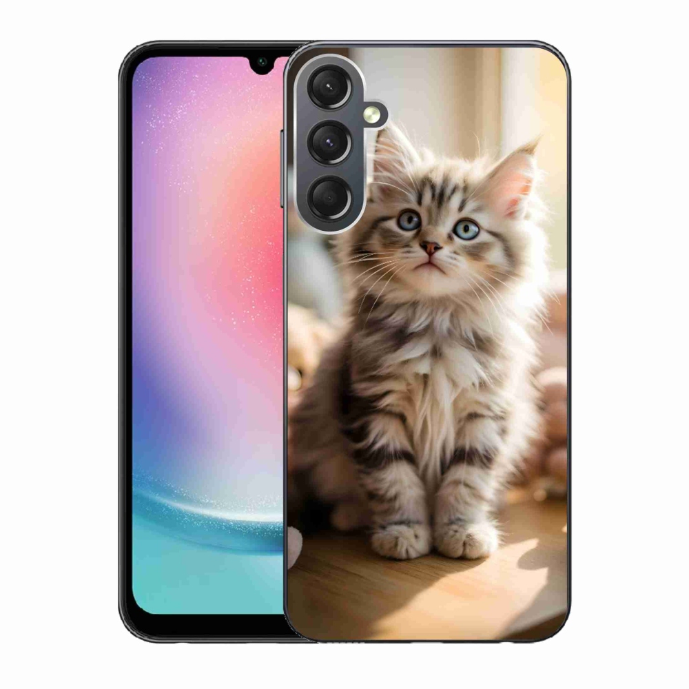 Gélový kryt mmCase na Samsung Galaxy A24 - roztomilé mačiatko 10
