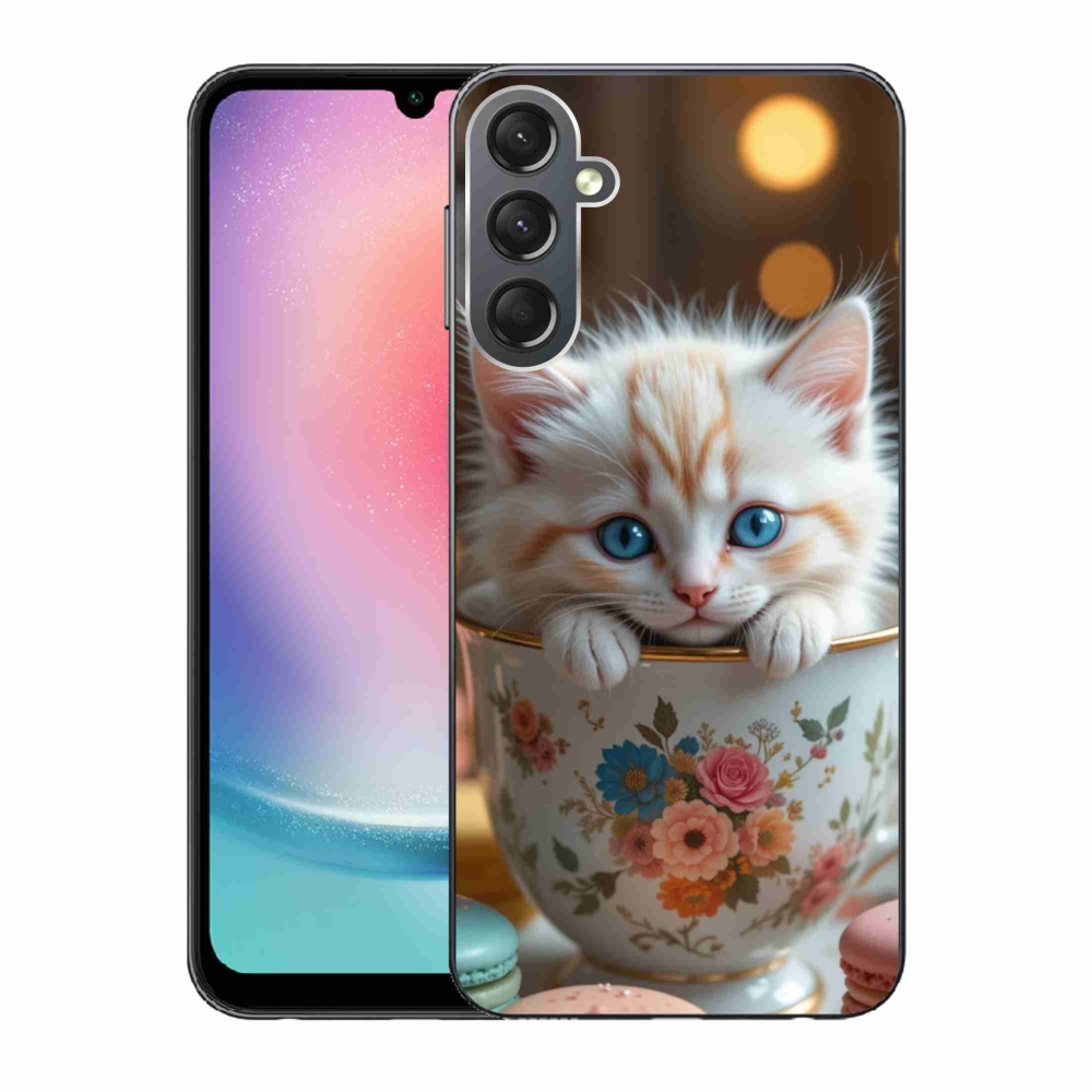 Gélový kryt mmCase na Samsung Galaxy A24 - roztomilé mačiatko 6
