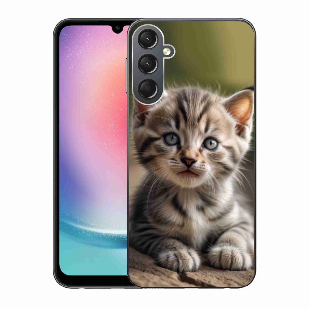 Gélový kryt mmCase na Samsung Galaxy A24 - roztomilé mačiatko 9