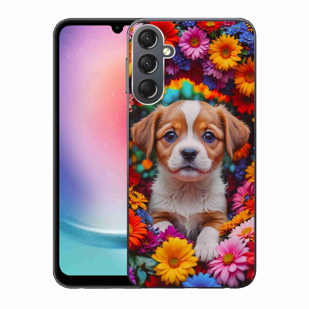 Gélový kryt mmCase na Samsung Galaxy A24 - roztomilé šteňa