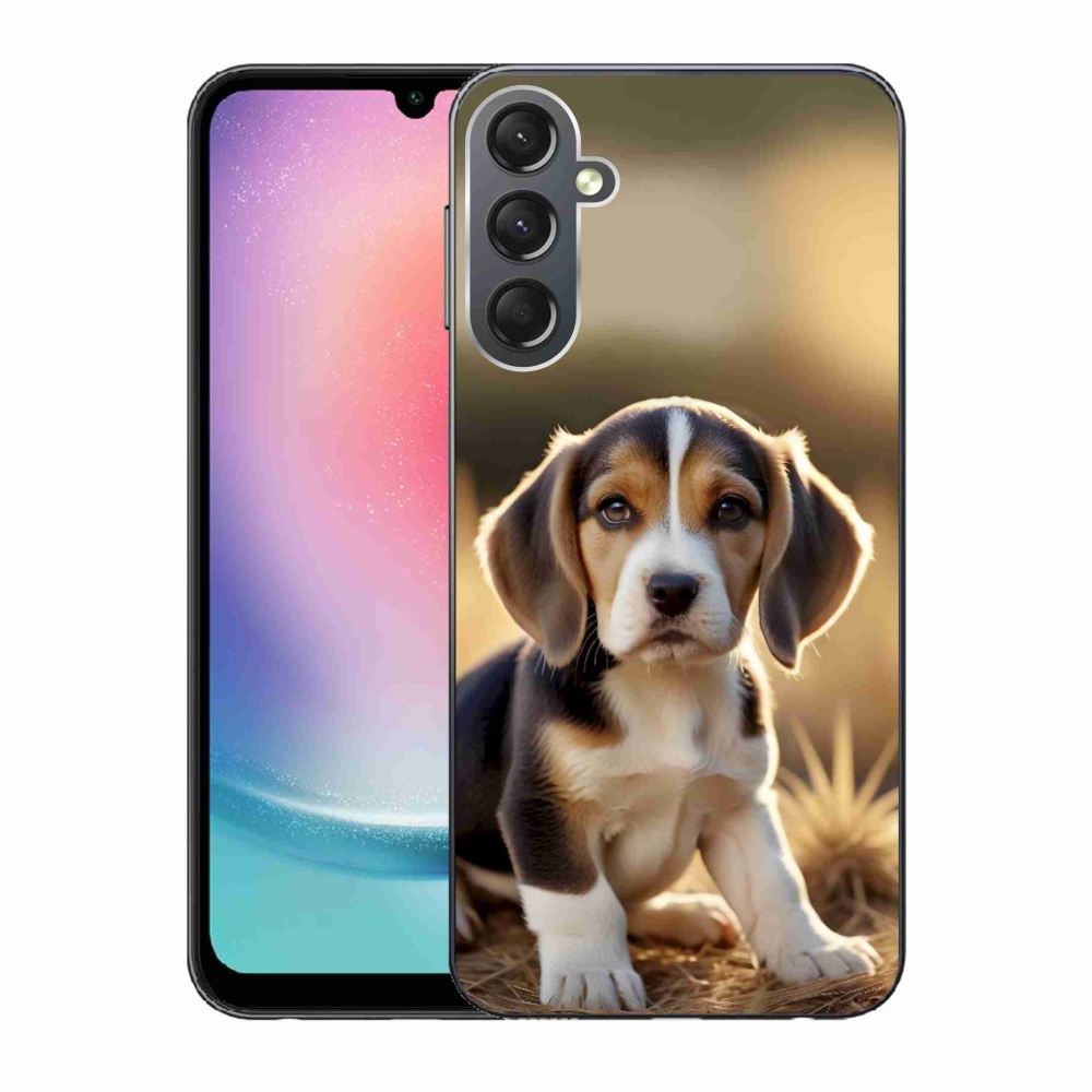 Gélový kryt mmCase na Samsung Galaxy A24 - roztomilý bígl
