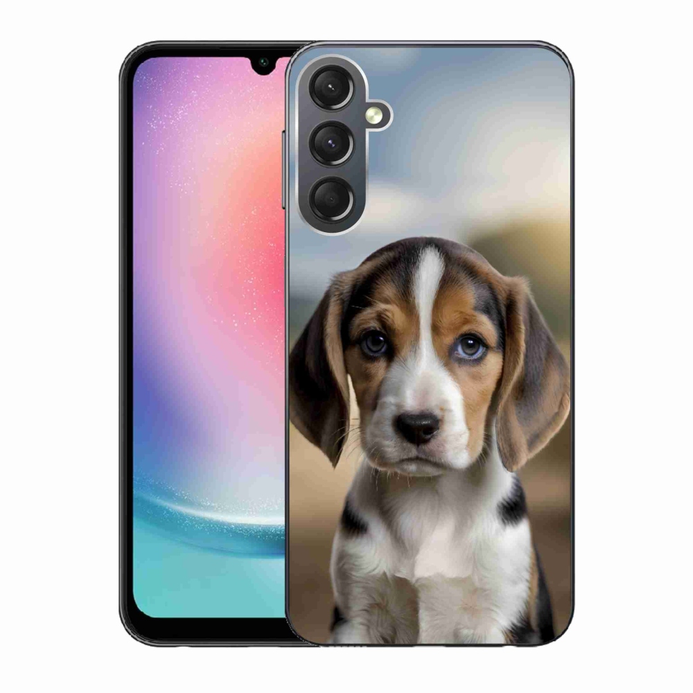 Gélový kryt mmCase na Samsung Galaxy A24 - roztomilý bígl