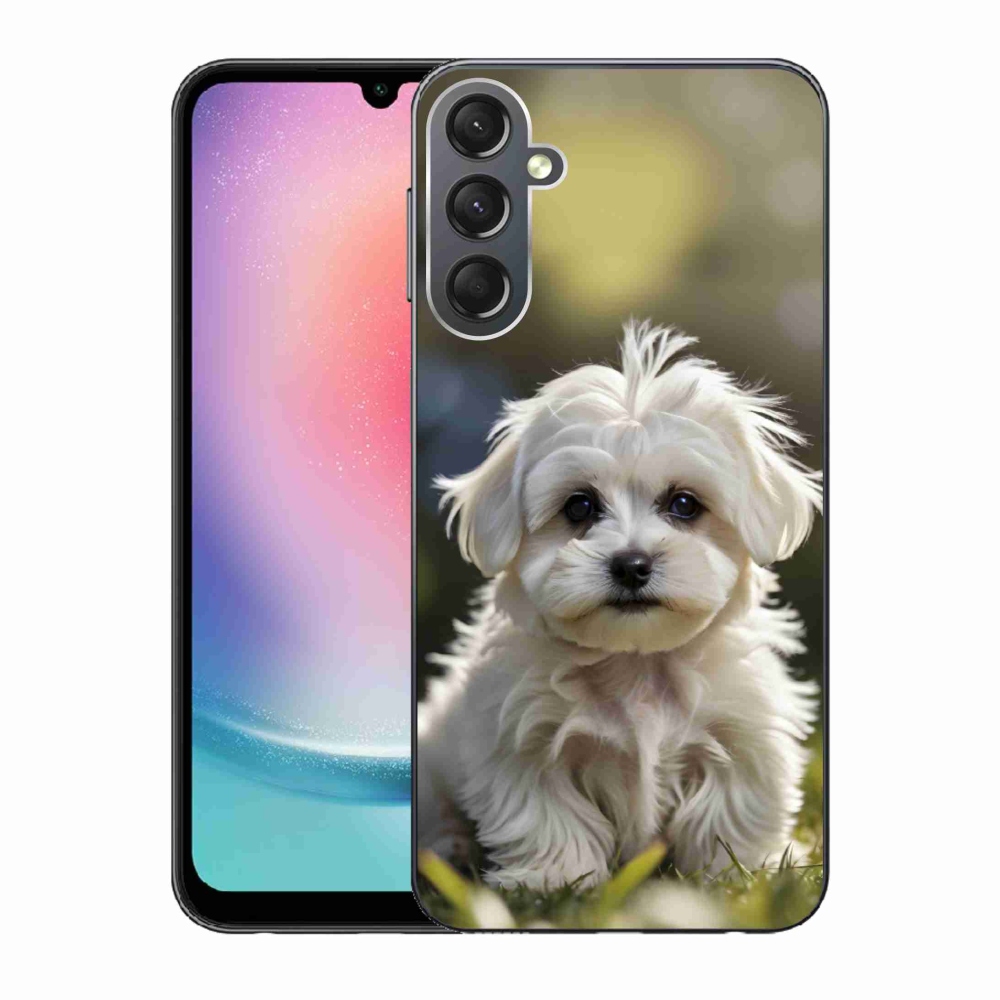 Gélový kryt mmCase na Samsung Galaxy A24 - roztomilý maltézsky psík