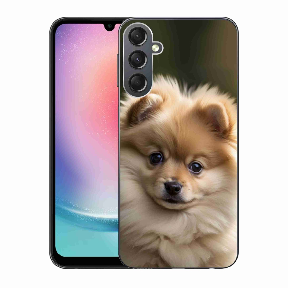 Gélový kryt mmCase na Samsung Galaxy A24 - roztomilý pomeranian 2