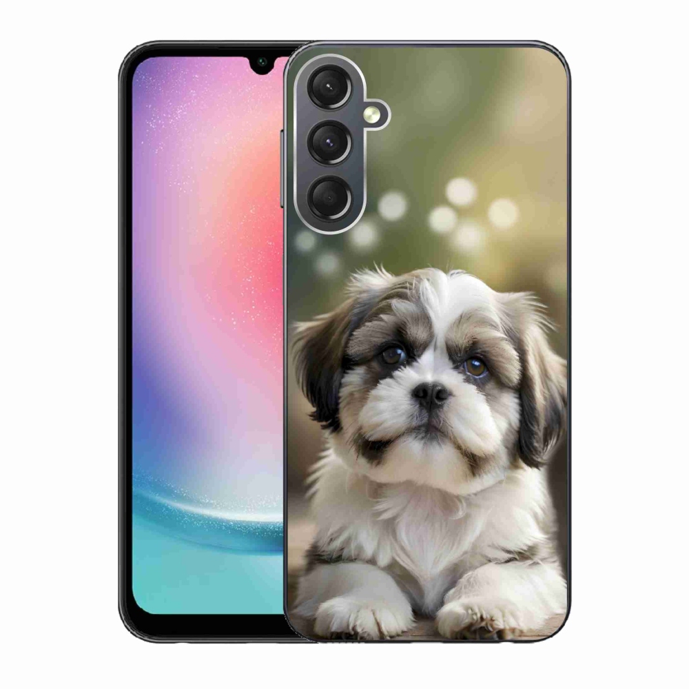 Gélový kryt mmCase na Samsung Galaxy A24 - roztomilý shih-tzu