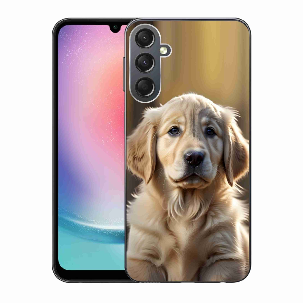 Gélový kryt mmCase na Samsung Galaxy A24 - roztomilý zlatý retriever