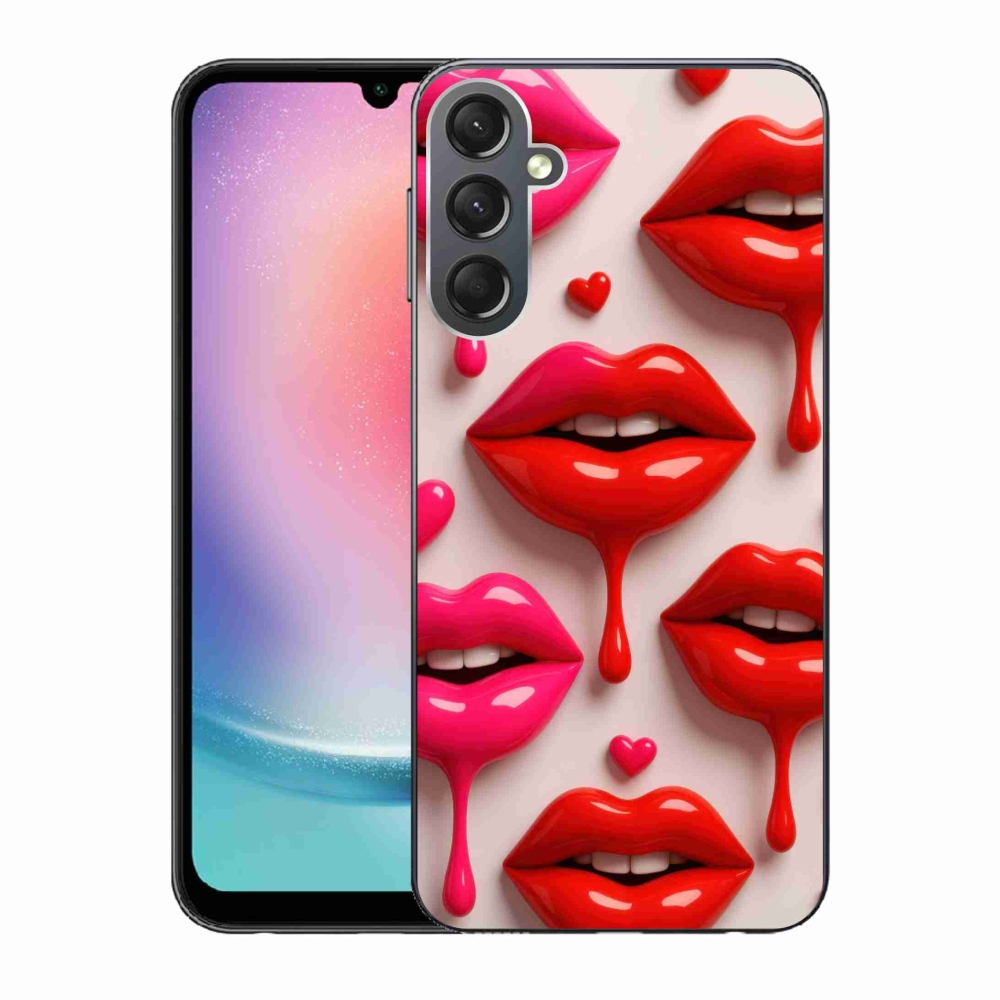 Gélový kryt mmCase na Samsung Galaxy A24 - pery 2