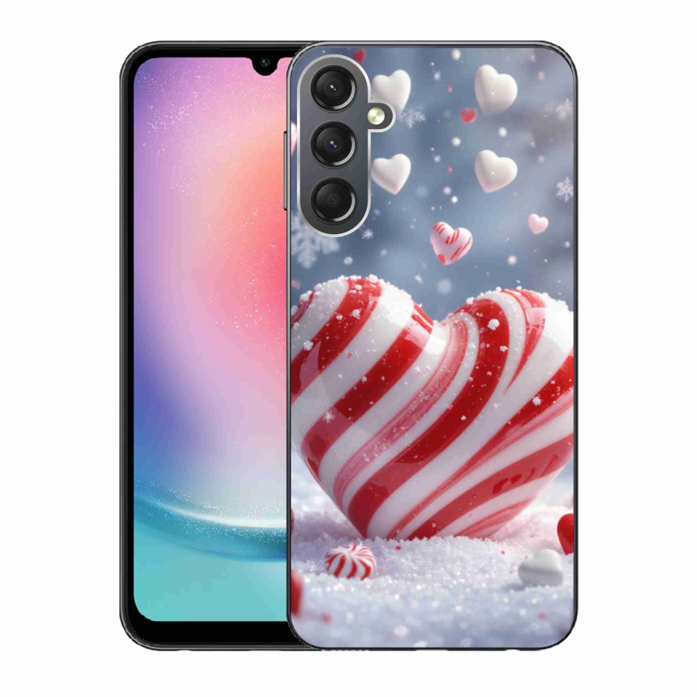 Gélový kryt mmCase na Samsung Galaxy A24 - sladké srdce