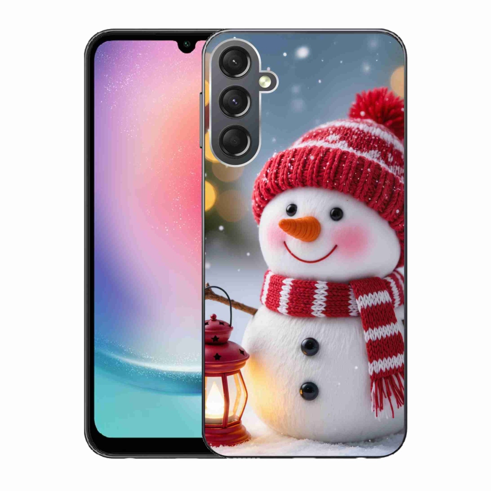 Gélový kryt mmCase na Samsung Galaxy A24 - snehuliak 2