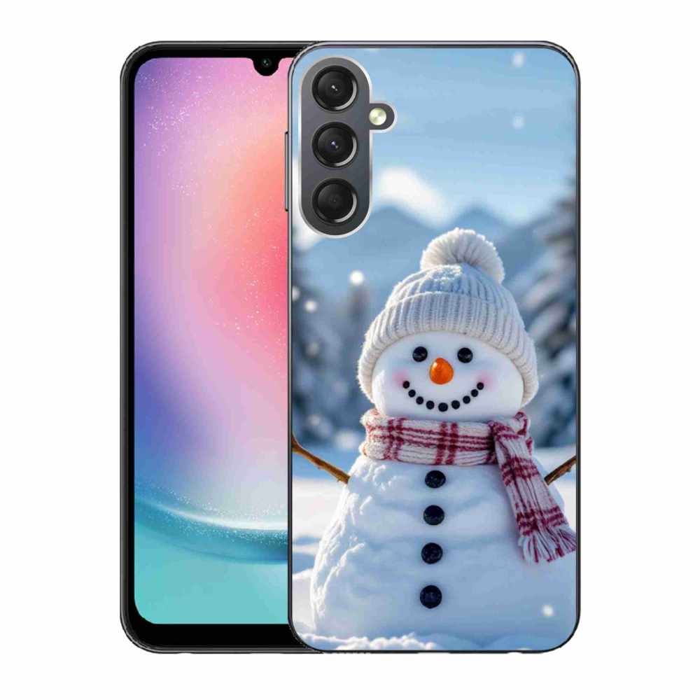 Gélový kryt mmCase na Samsung Galaxy A24 - snehuliak 3