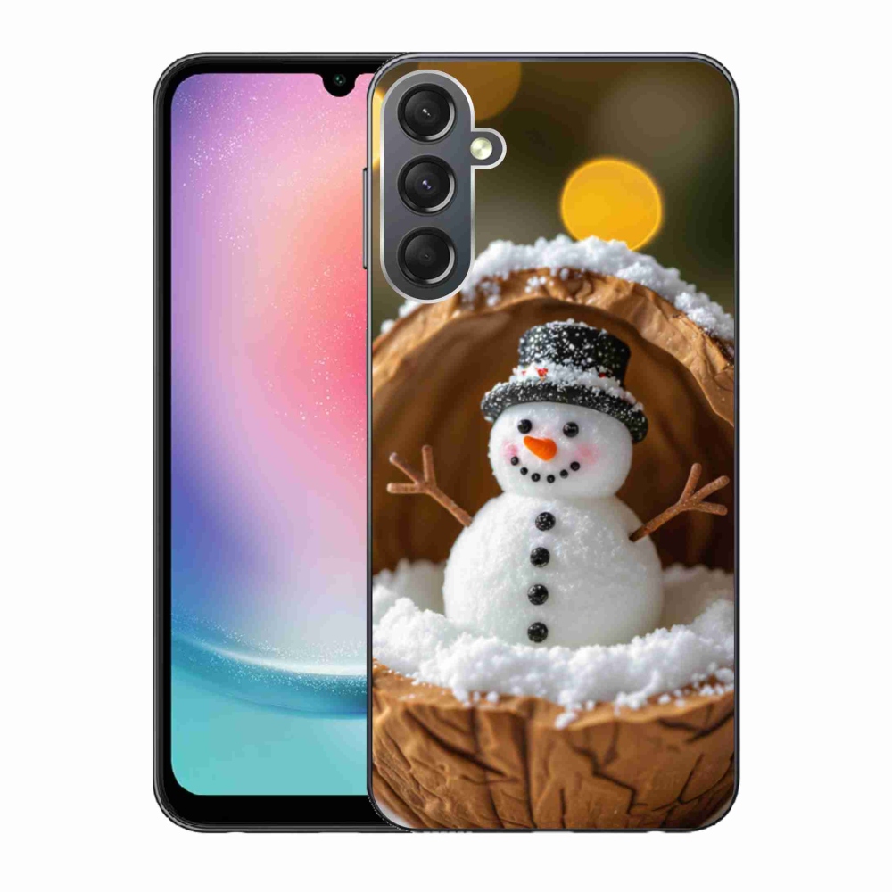 Gélový kryt mmCase na Samsung Galaxy A24 - snehuliak 4