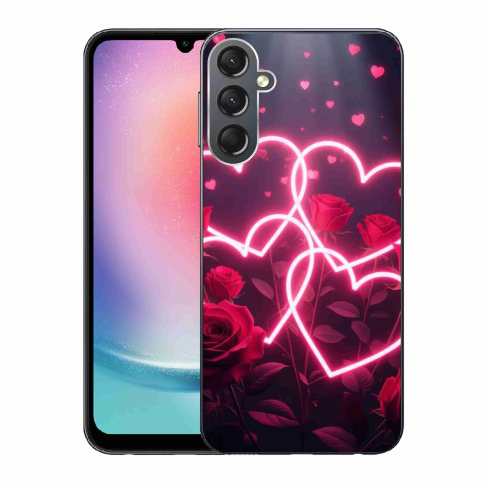 Gélový kryt mmCase na Samsung Galaxy A24 - srdce lásky