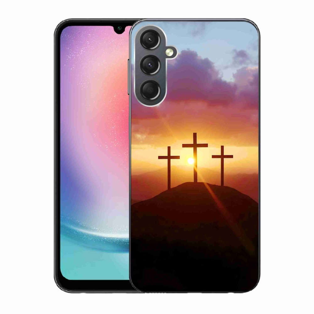 Gélový kryt mmCase na Samsung Galaxy A24 - tri kríža