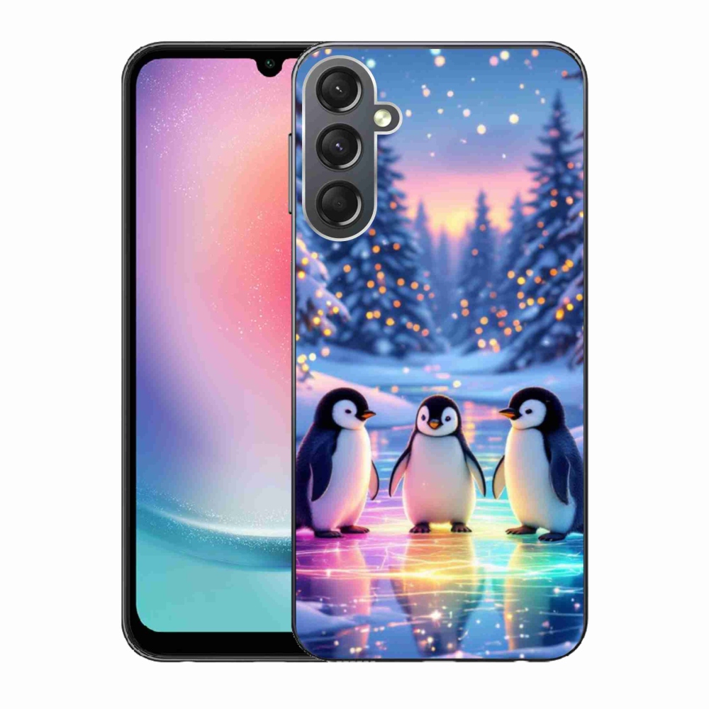 Gélový kryt mmCase na Samsung Galaxy A24 - tučniaky