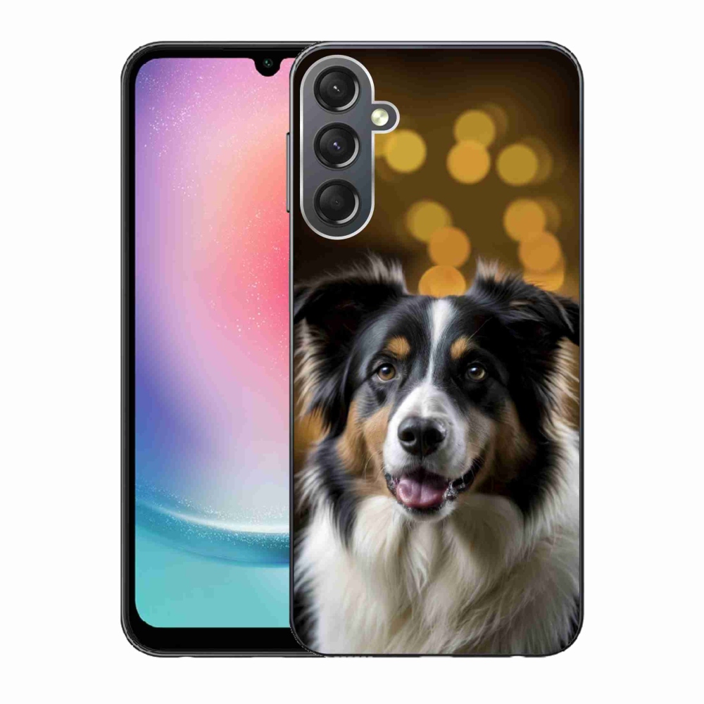Gélový kryt mmCase na Samsung Galaxy A24 - usmievavý austrálsky ovčiak