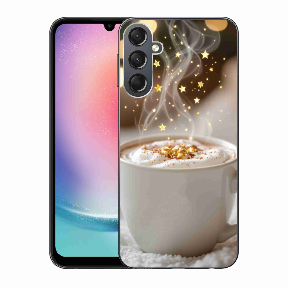 Gélový kryt mmCase na Samsung Galaxy A24 - vianočný horúci nápoj