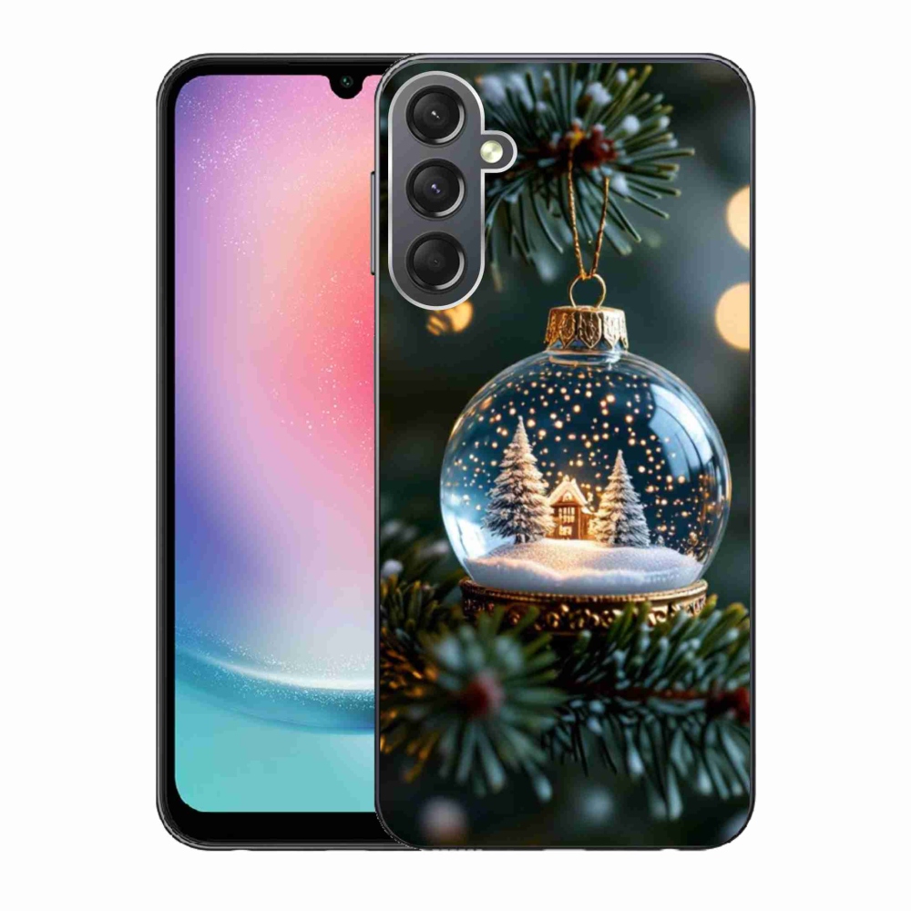 Gélový kryt mmCase na Samsung Galaxy A24 - vianočné gule 2