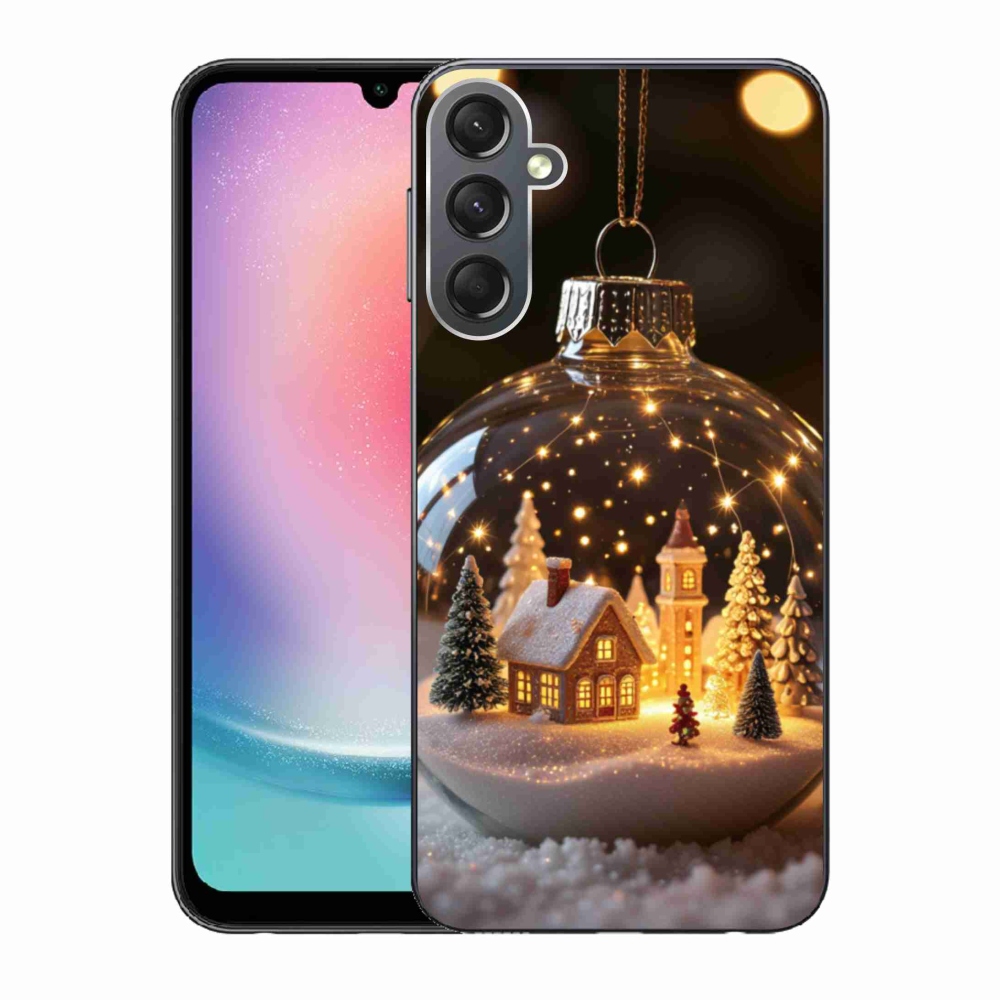 Gélový kryt mmCase na Samsung Galaxy A24 - vianočné gule 3