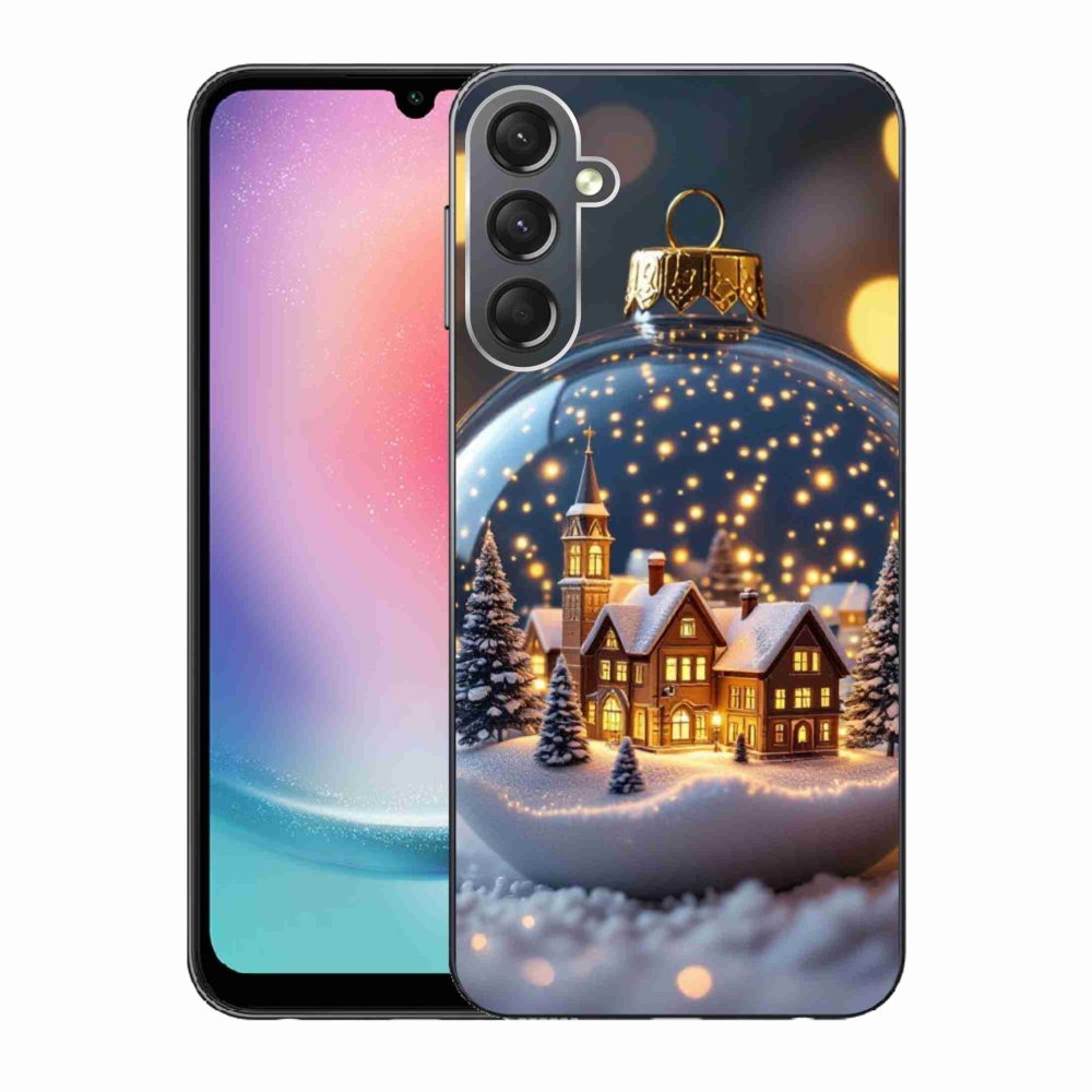 Gélový kryt mmCase na Samsung Galaxy A24 - vianočné gule 4