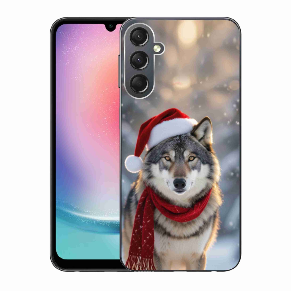 Gélový kryt mmCase na Samsung Galaxy A24 - vianočný vlk