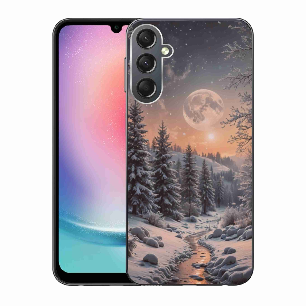 Gélový kryt mmCase na Samsung Galaxy A24 - zimná krajina 2