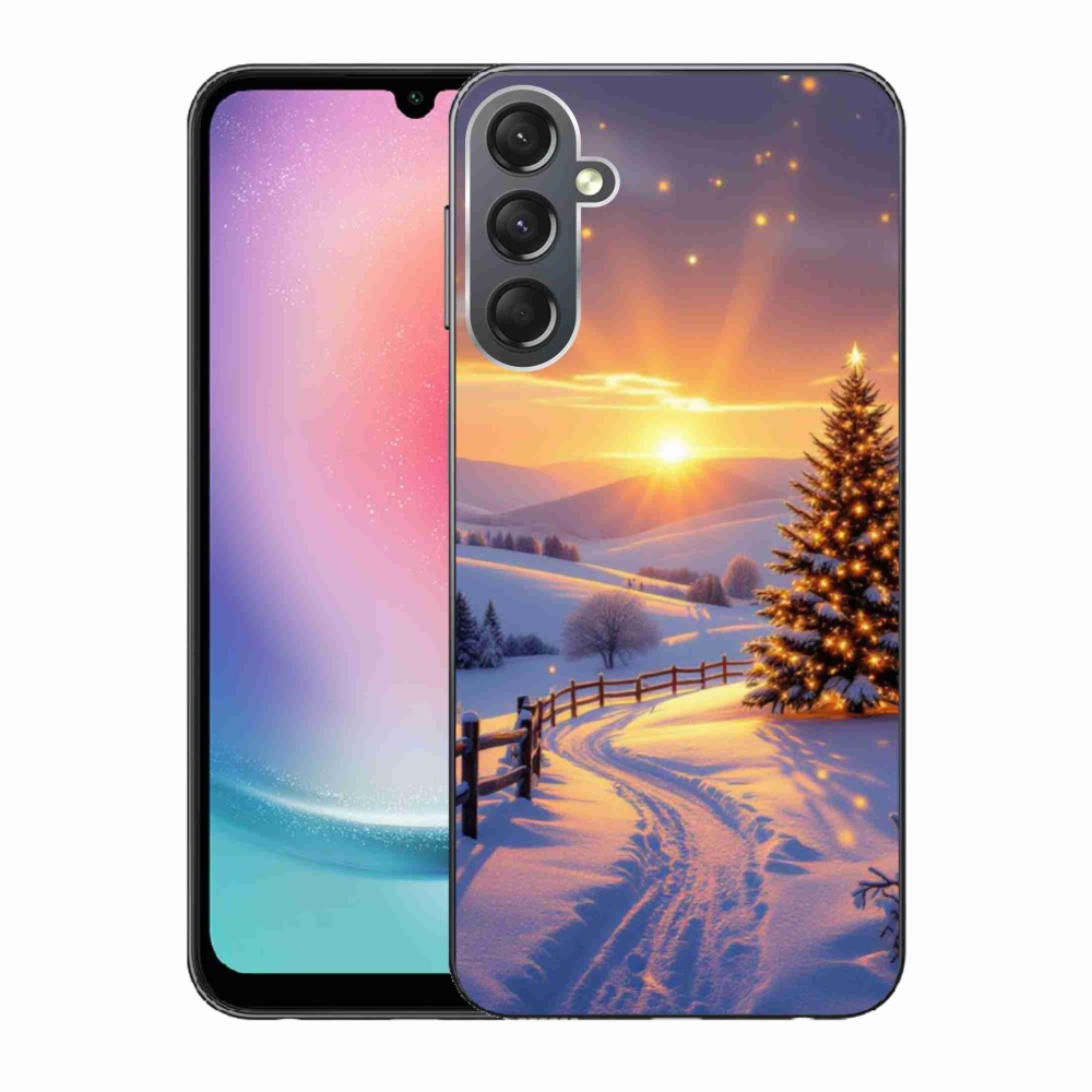 Gélový kryt mmCase na Samsung Galaxy A24 - zimná krajina