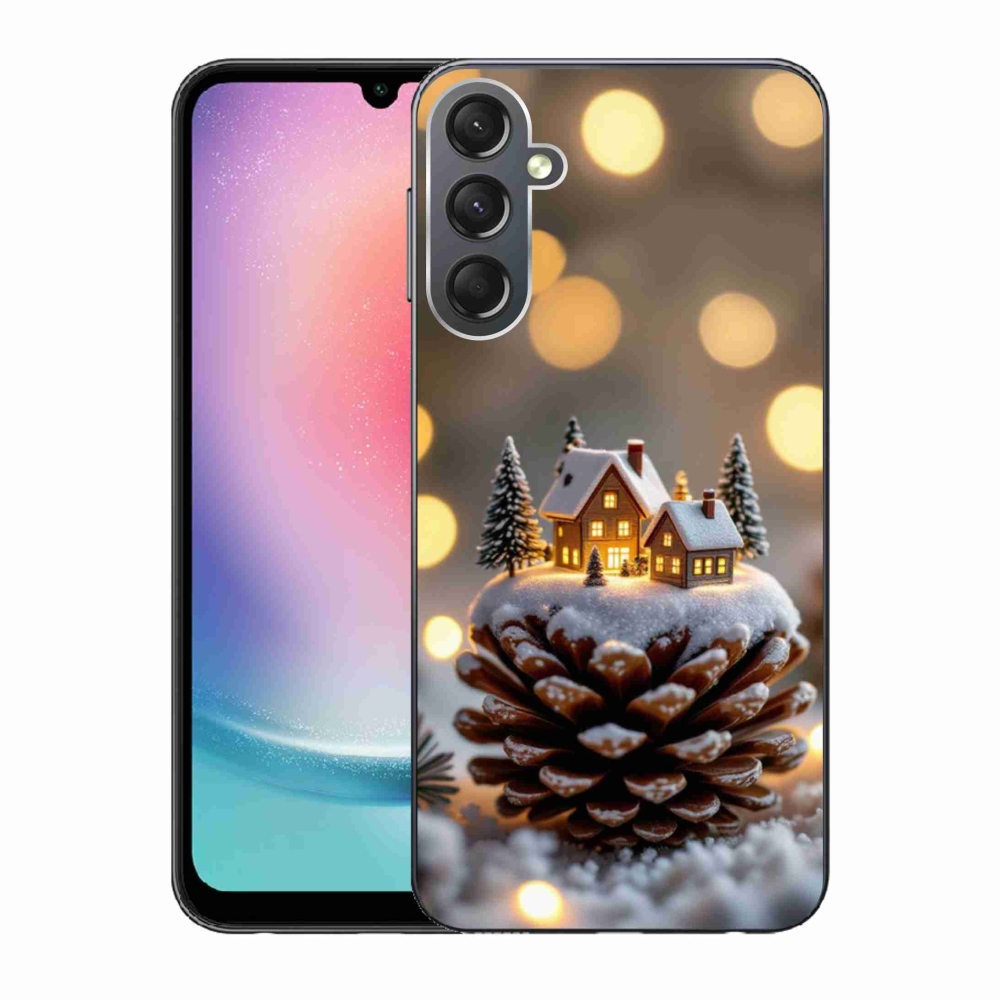 Gélový kryt mmCase na Samsung Galaxy A24 - zimná dedinka
