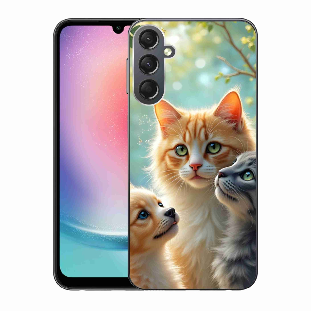 Gélový kryt mmCase na Samsung Galaxy A24 - zvieracie priateľstvo 2