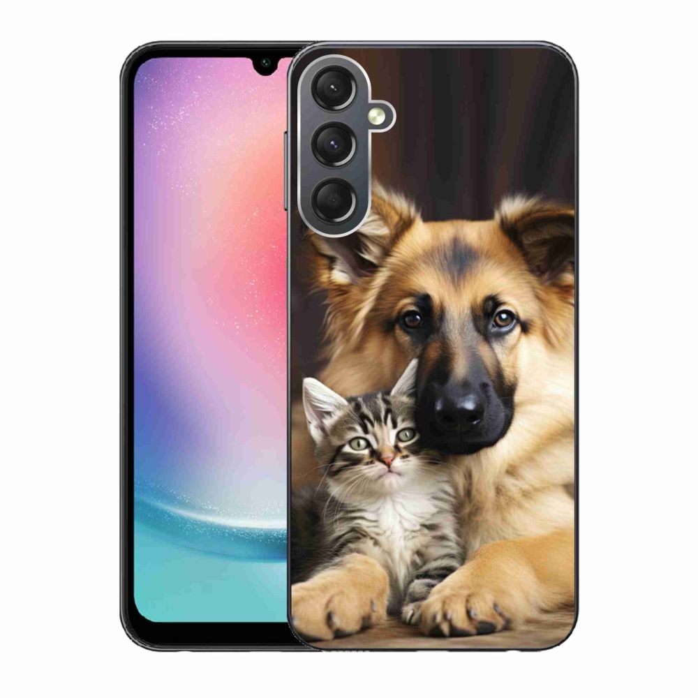 Gélový kryt mmCase na Samsung Galaxy A24 - zvieracie priateľstvo