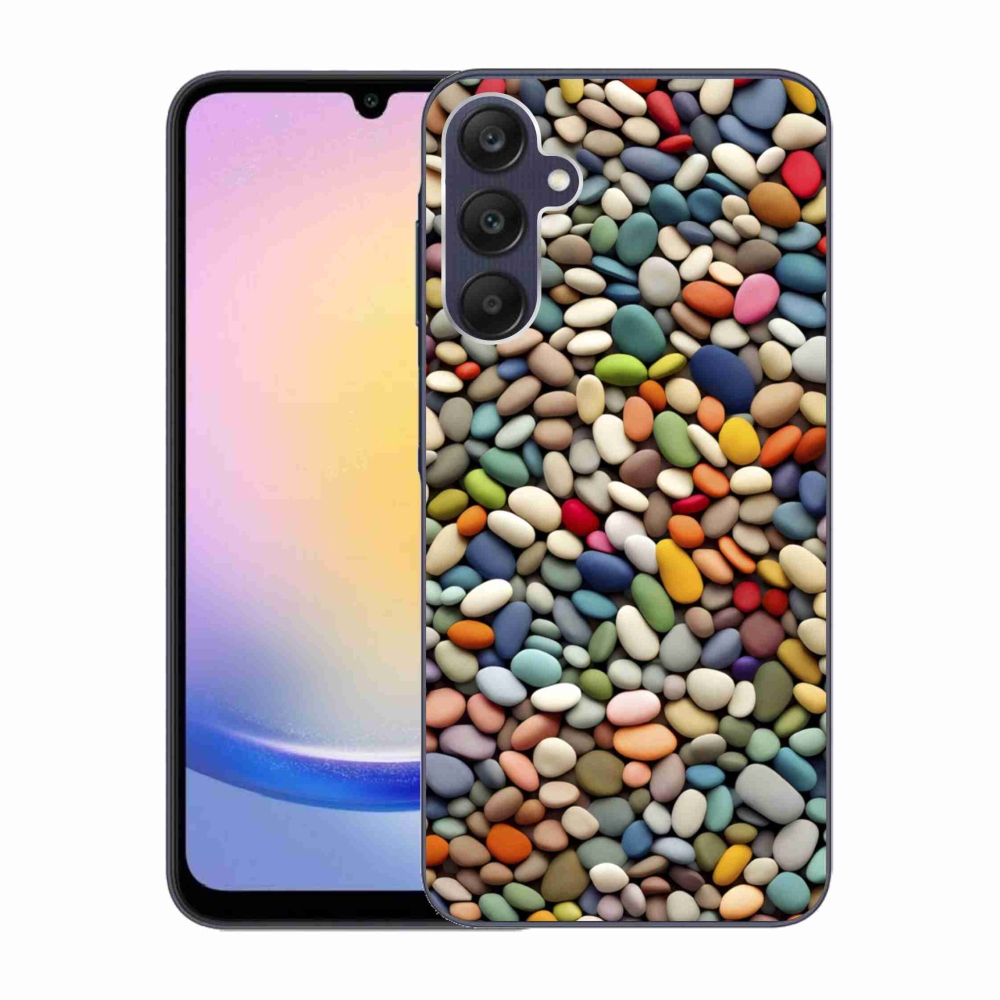 Gélový kryt mmCase na Samsung Galaxy A25 5G - farebné kamienky 2