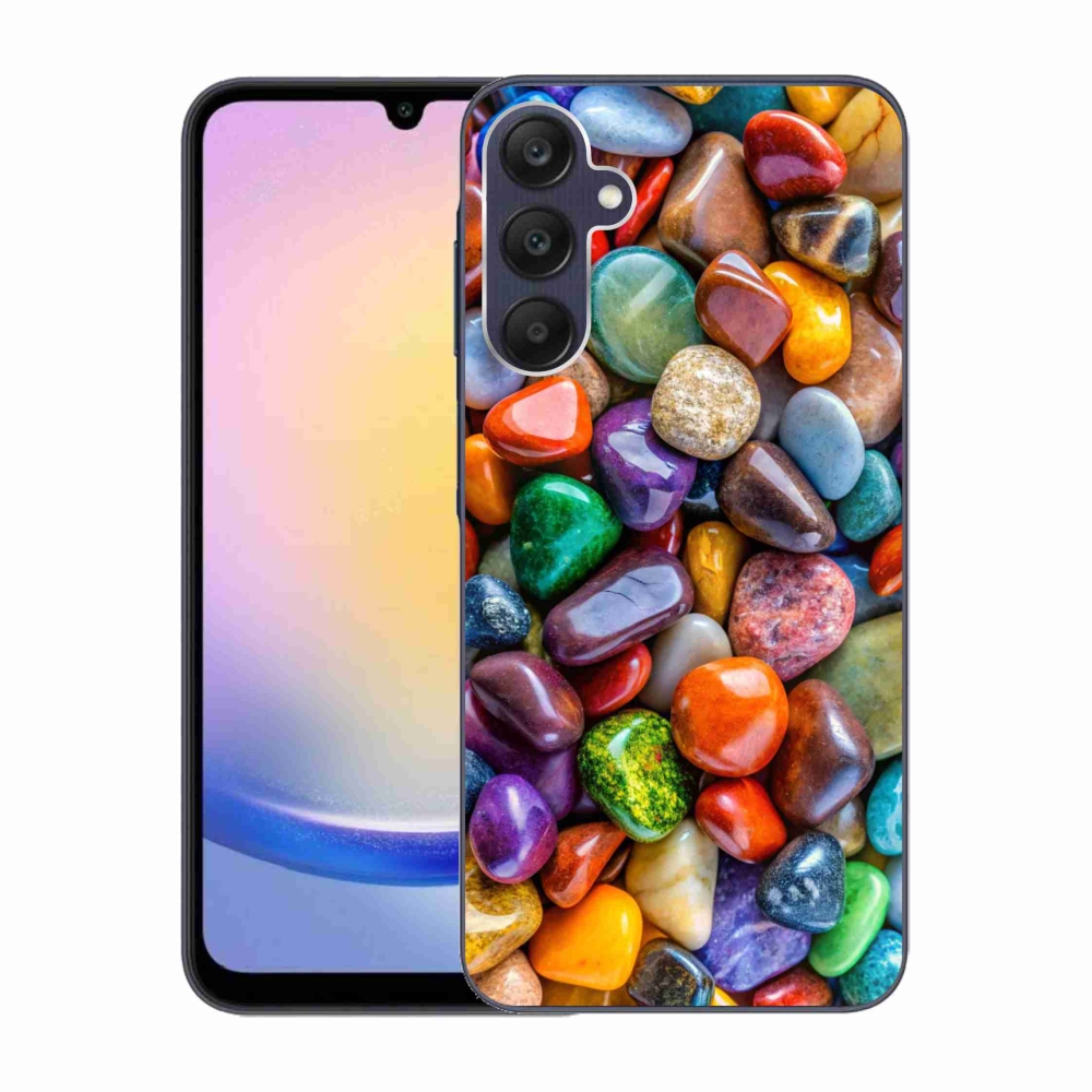 Gélový kryt mmCase na Samsung Galaxy A25 5G - farebné kamienky
