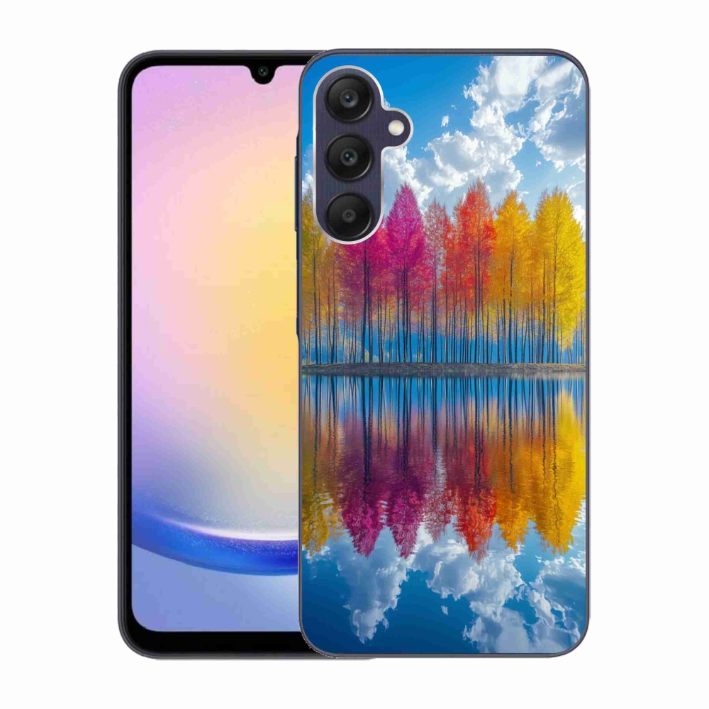 Gélový kryt mmCase na Samsung Galaxy A25 5G - farebné stromy
