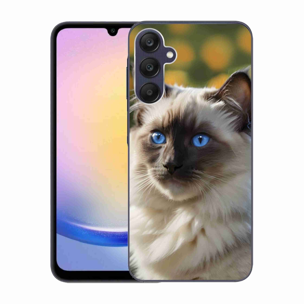 Gélový kryt mmCase na Samsung Galaxy A25 5G - biely ragdoll
