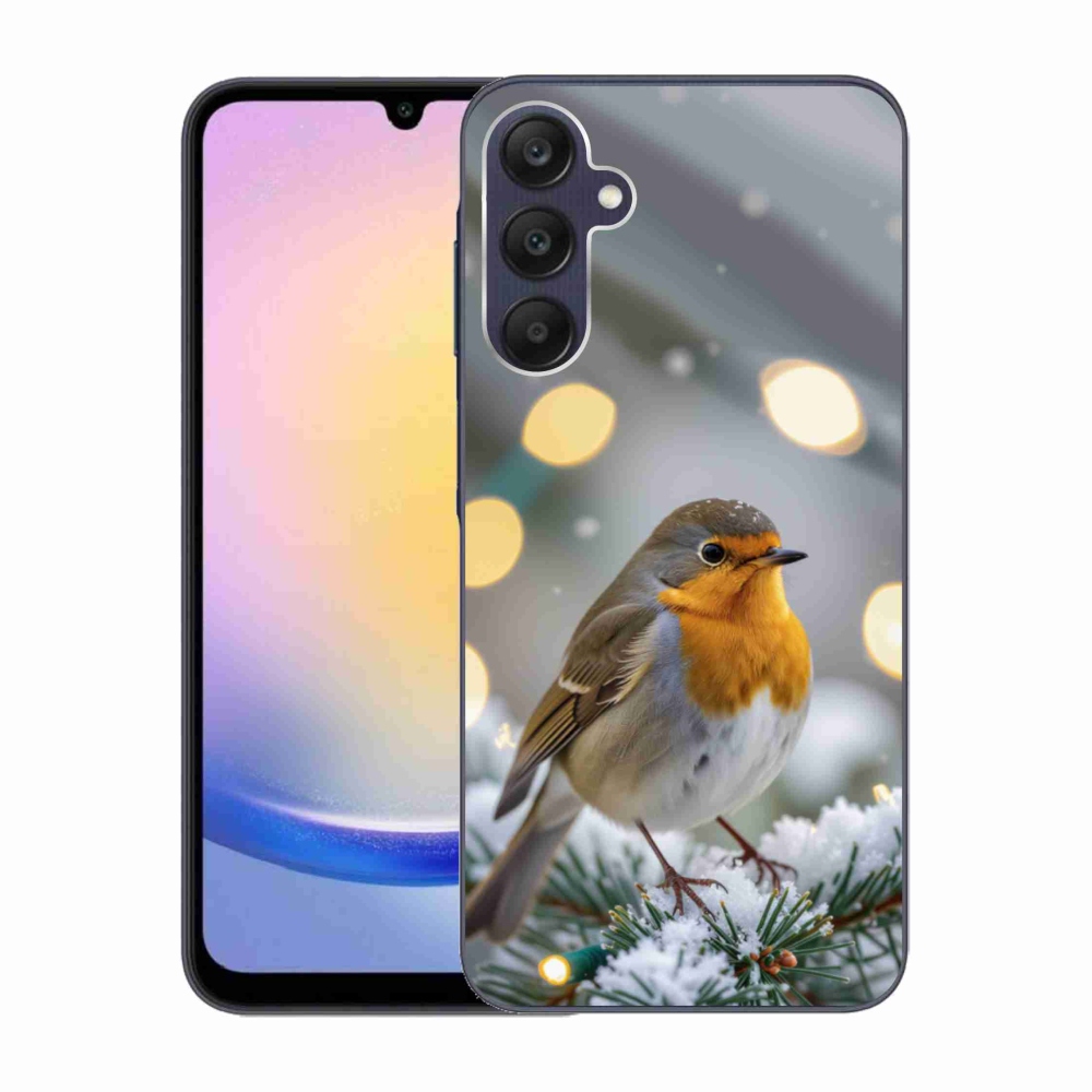 Gélový kryt mmCase na Samsung Galaxy A25 5G - červienka v zime