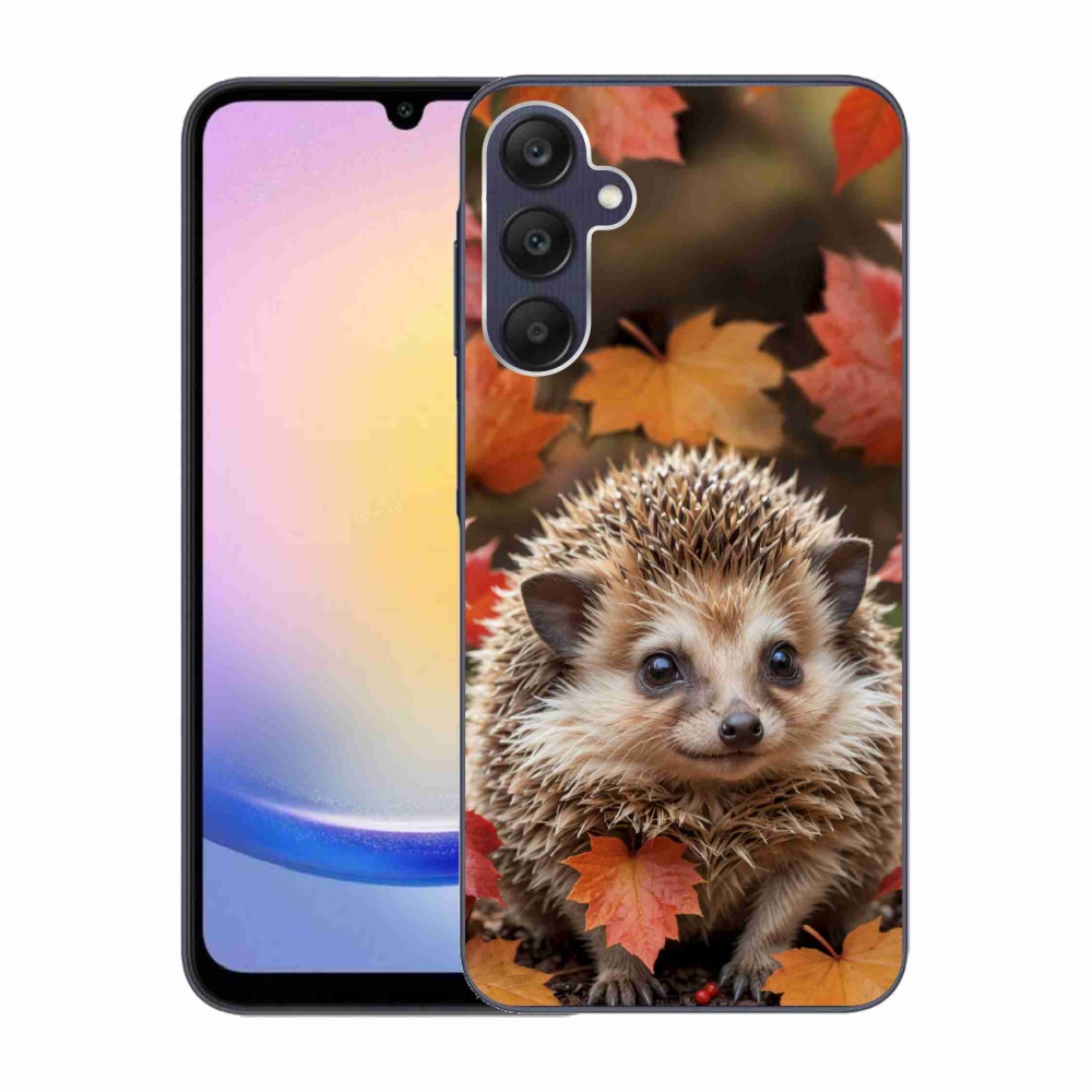 Gélový kryt mmCase na Samsung Galaxy A25 5G - ježko v lístia