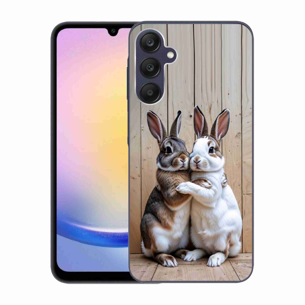 Gélový kryt mmCase na Samsung Galaxy A25 5G - králičie pár