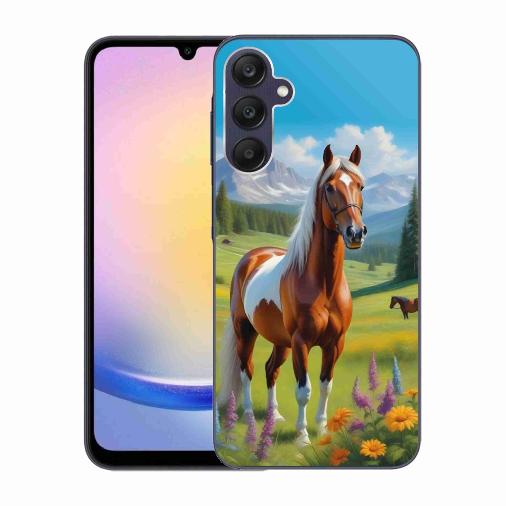 Gélový kryt mmCase na Samsung Galaxy A25 5G - kôň na lúke