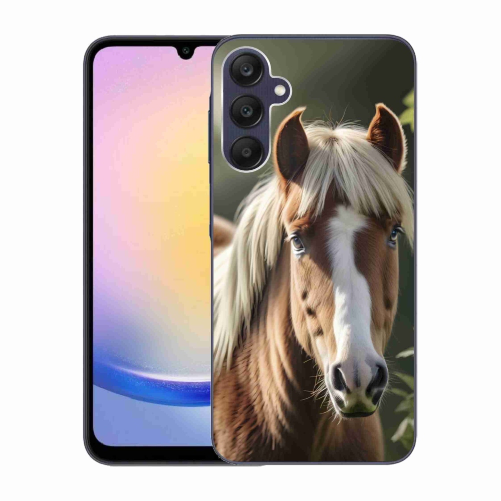 Gélový kryt mmCase na Samsung Galaxy A25 5G - kôň so svetlou hrivou