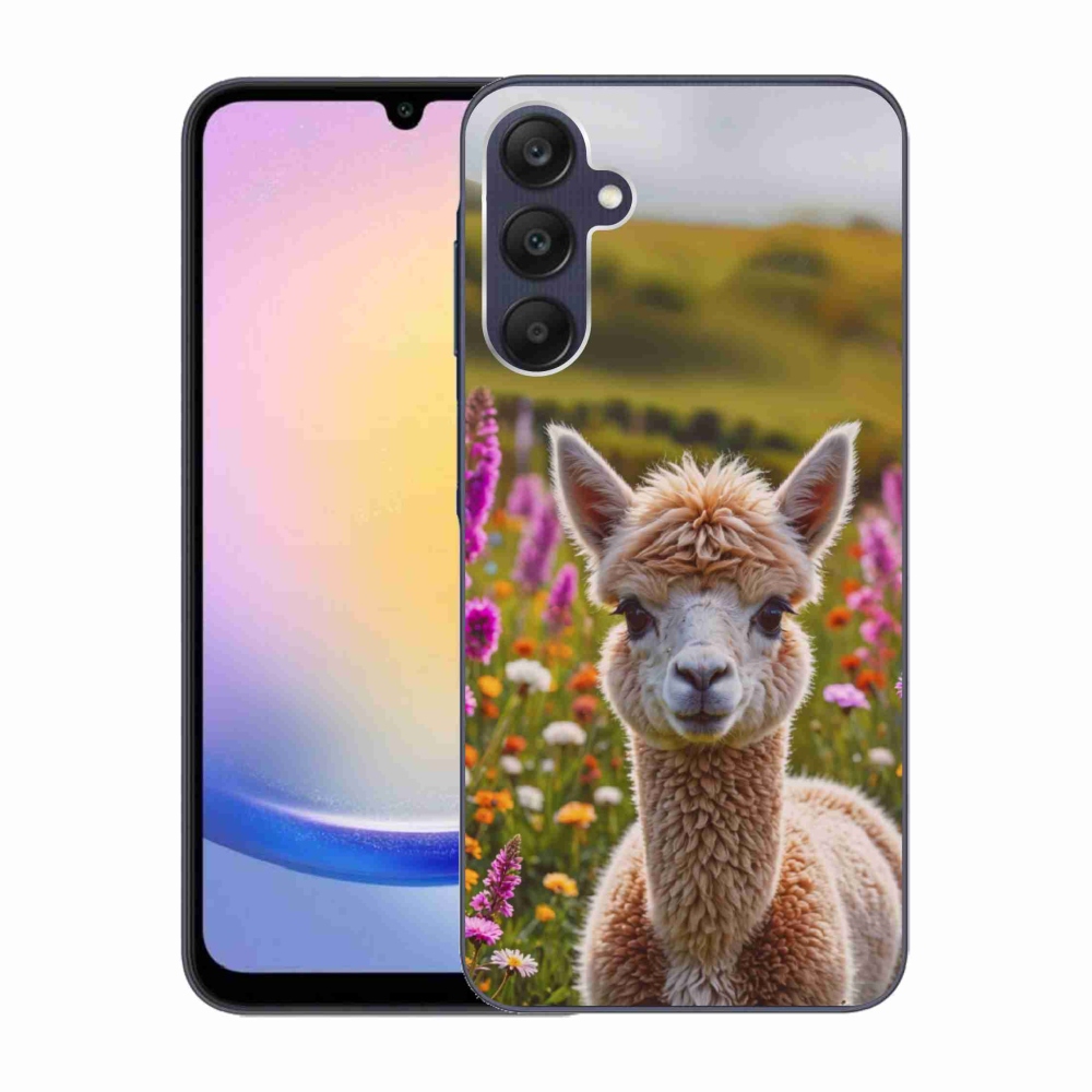 Gélový kryt mmCase na Samsung Galaxy A25 5G - lama na lúke