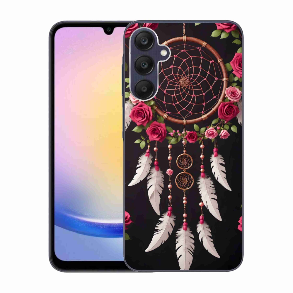Gélový kryt mmCase na Samsung Galaxy A25 5G - lapač snov s ružami
