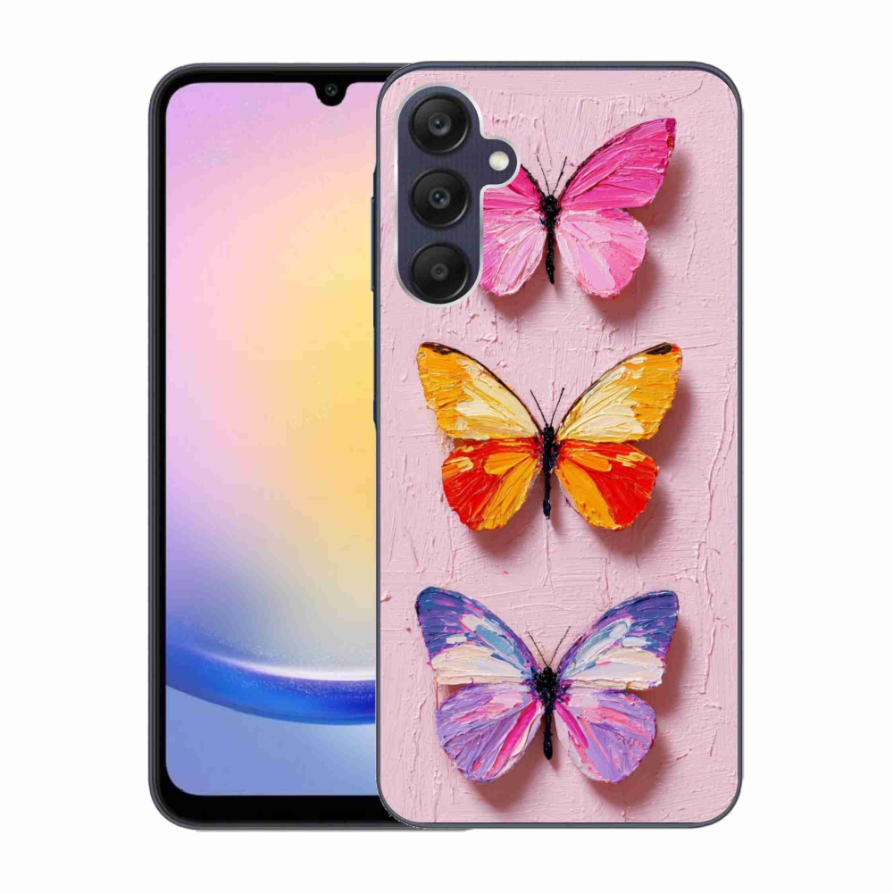 Gélový kryt mmCase na Samsung Galaxy A25 5G - motýlia trojica