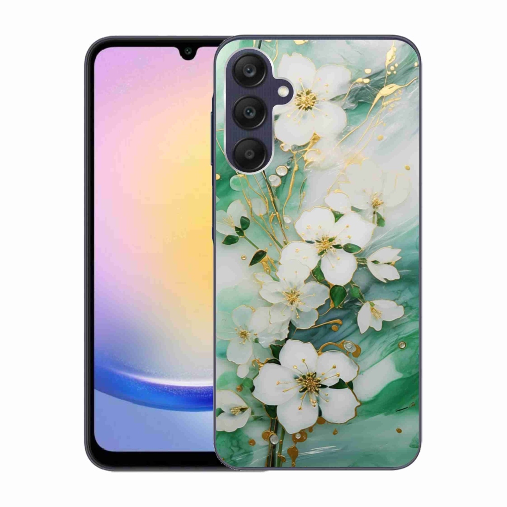 Gélový kryt mmCase na Samsung Galaxy A25 5G - nežné kvety